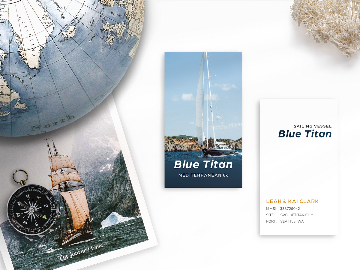 Printable Boat Cards (2×3.5 in) – Free Canva Template