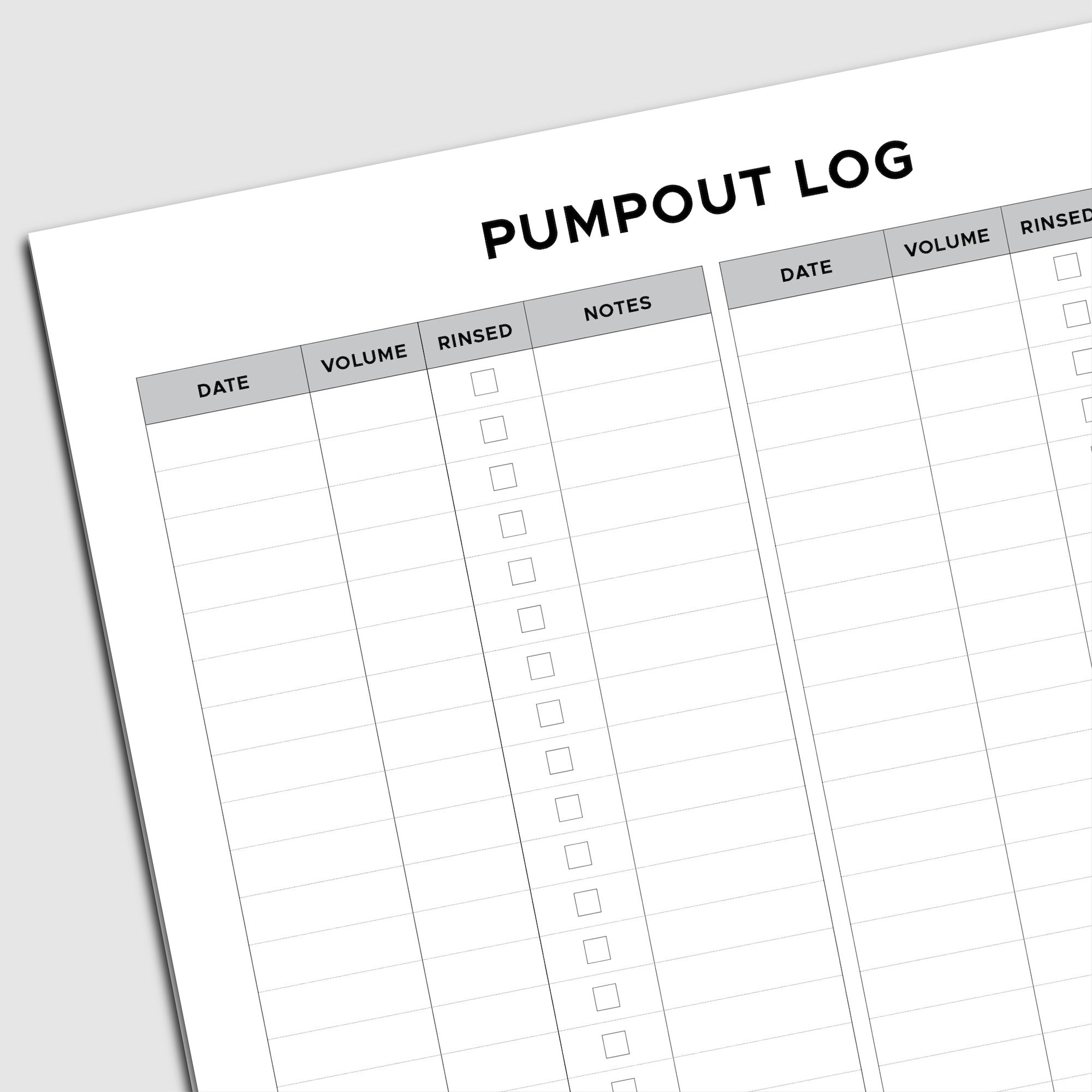 Photo: All-weather Logbook Big - Pumpout Log