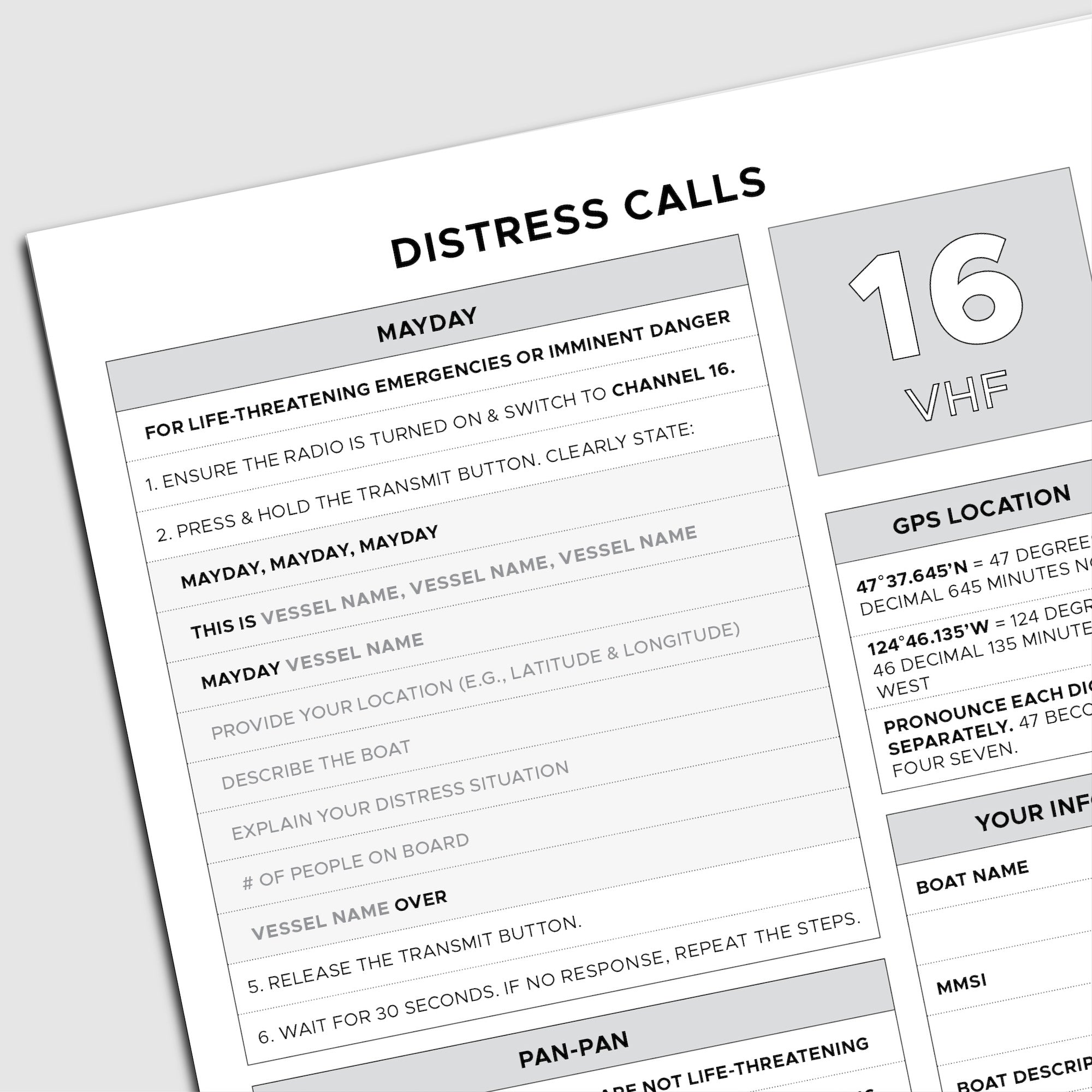 Photo: All-weather Logbook Small - Distress Calls