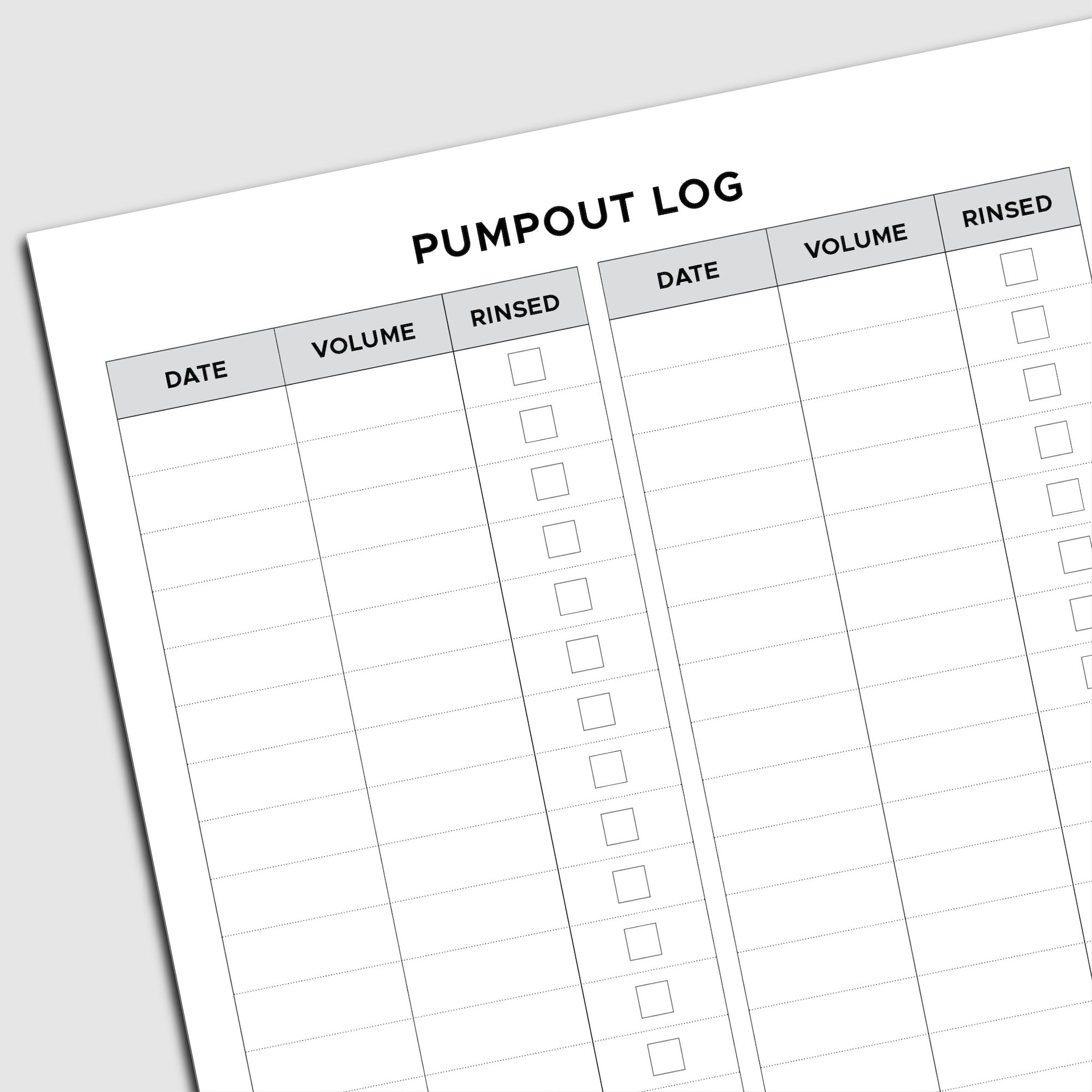 Photo: All-weather Logbook Small - Pump-out Log