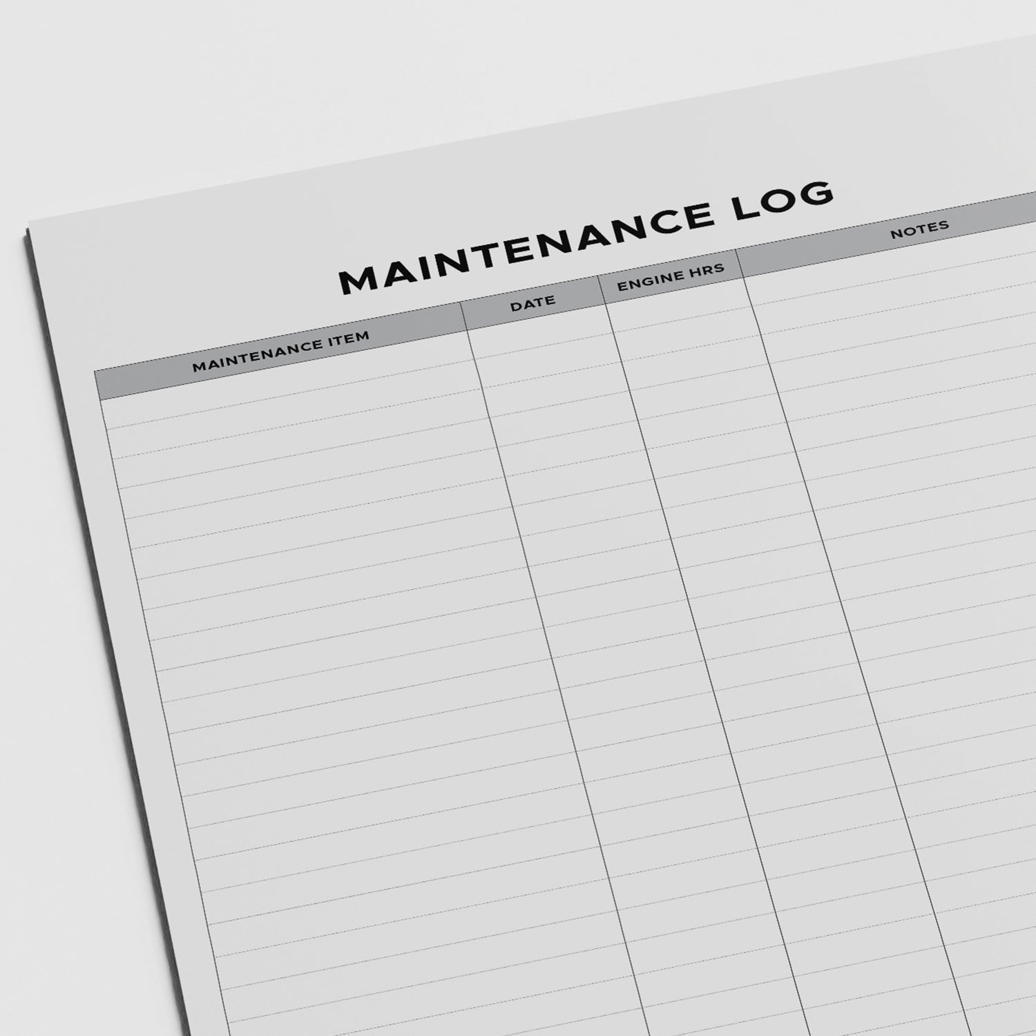 Photo: Maintenance Log featured in All-Weather Sailing Log Book