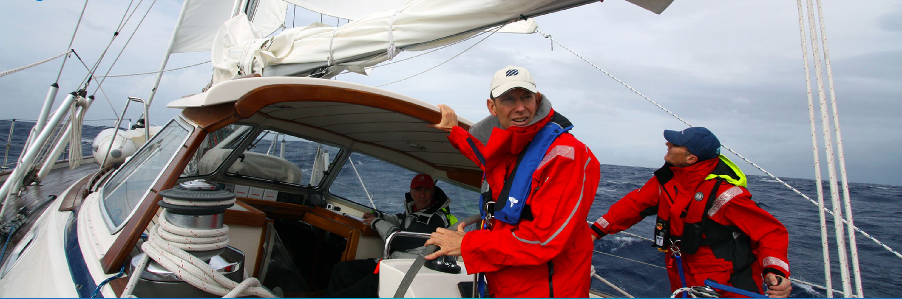 John Neal sailing offshore.