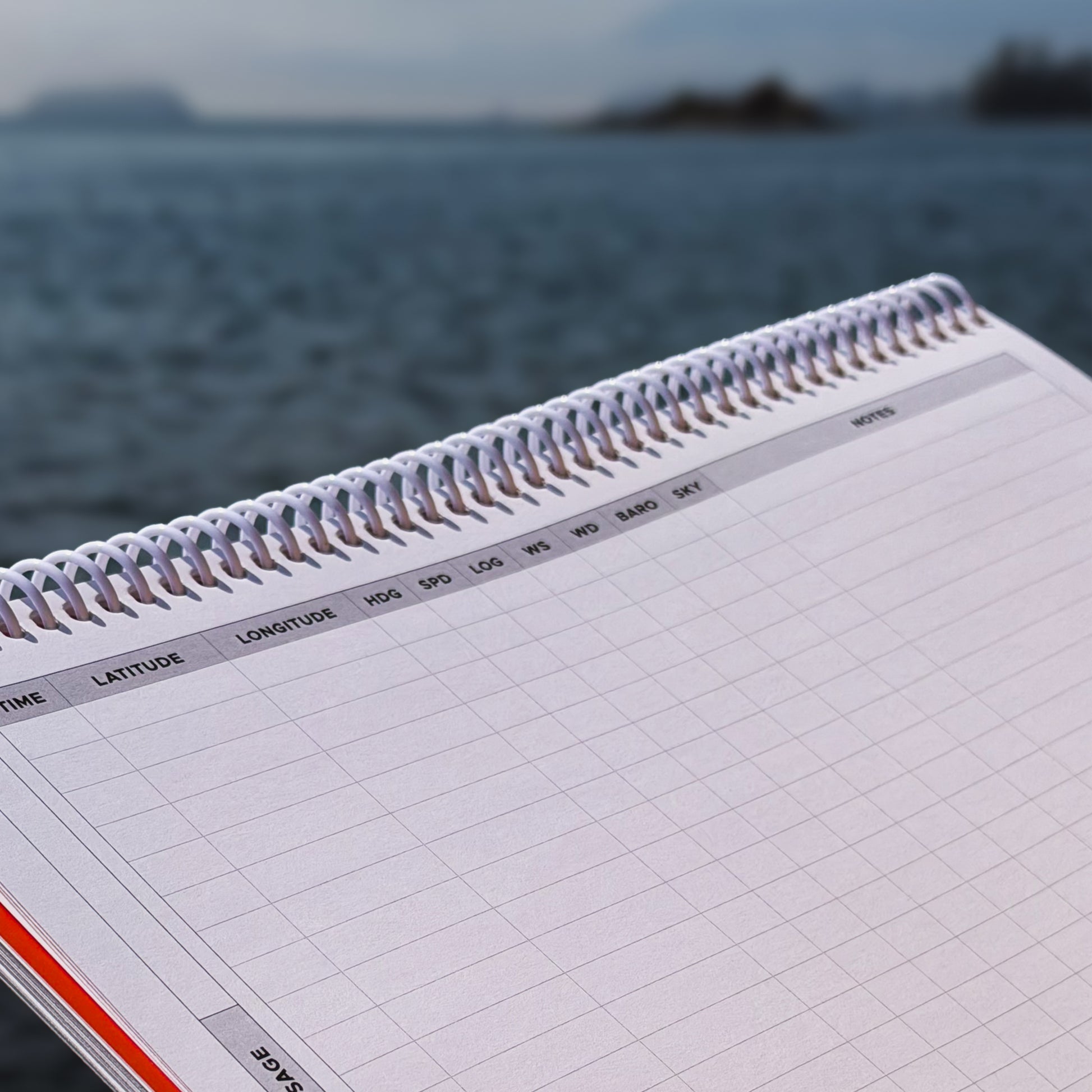 A sailing log page of Offshore Logbook