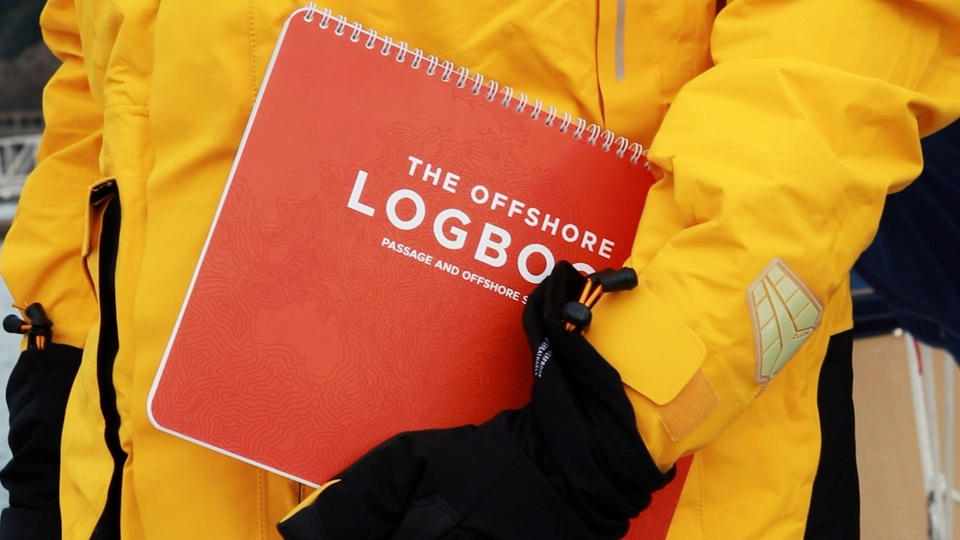 Load video: Video: Offshore sailing logbook with waterproof cover and Rite in the Rain pages