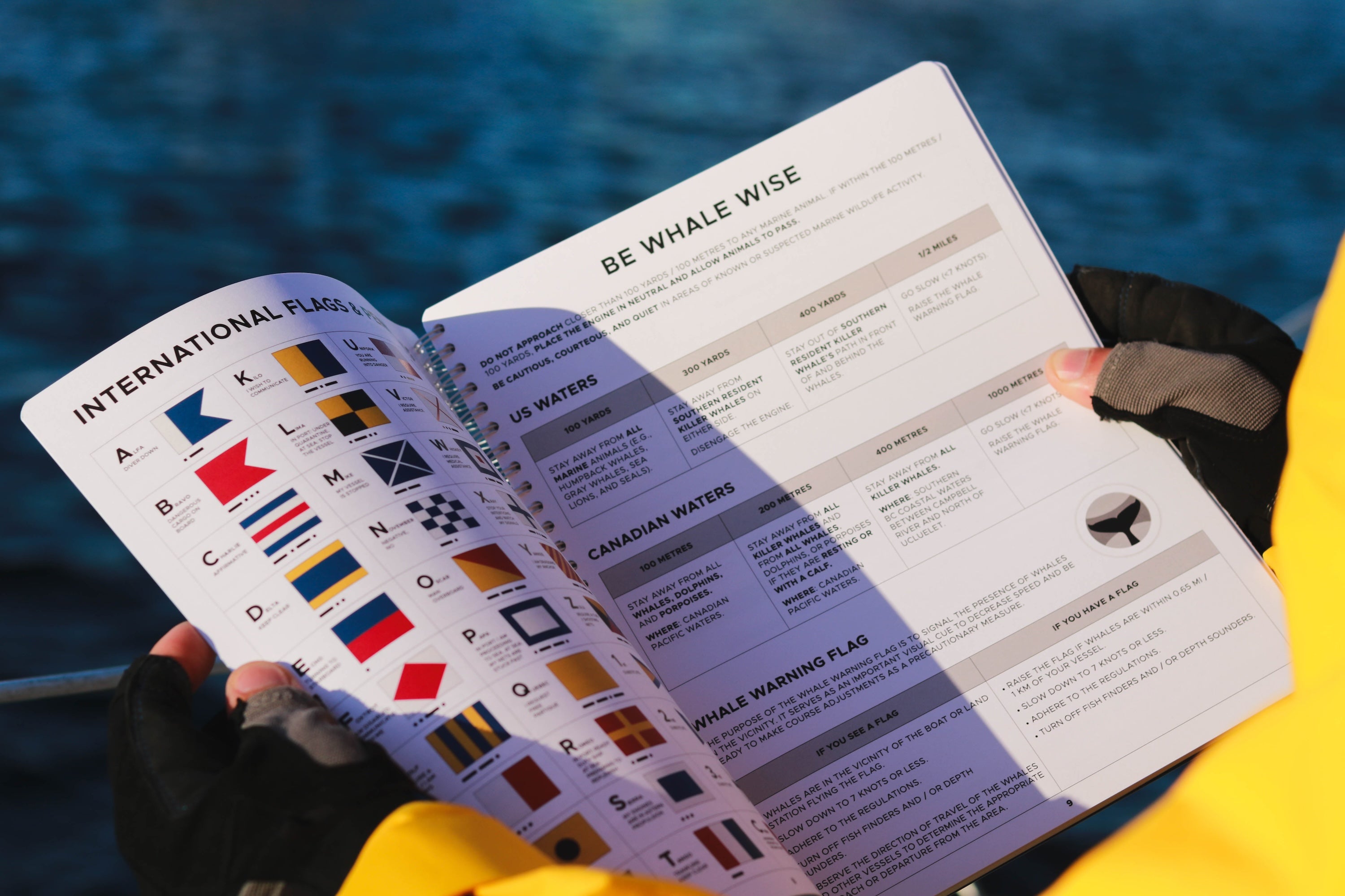 Photo: Reference guide in Cruising Logbook and All-weather Logbook