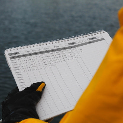 Photo: Waterproof offshore sailing log